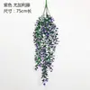 Eucalipto artificial de ratán transfronterizo para colgar en la pared, simulación de planta verde, decoración para el hogar y exteriores, flor falsa, planta colgante, enredadera