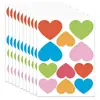 Adesivos de Amor Desenho Animado Transfronteiriços Adesivos de Parede Adesivos de Parede para Jardim de Infância Padrão Decorativo de Coração para Quarto de Casamento Decoração de Janela de Vidro