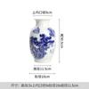Jarrón de cerámica con flores de Jingdezhen, con pintura de paisaje, adornos semipintados a mano, estilo chino, porcelana azul y blanca de buena calidad, rima antigua