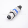 Cabeça macho e fêmea Cannon de três núcleos Metal suíço Plugue de áudio para microfone Cannon 3P para mixer de áudio