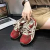 Otoño 2026 Nuevo Llegado Moda Casual de Comercio Exterior Suela Plana Suela Gruesa Aumentador de Altura Zapatos de Entrenamiento Alemanes Zapatos Forrest Gump para Mujer Transfronterizo