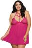 Explosões de comércio exterior do AliExpress Europa e Estados Unidos gordura MM suspensórios sexy camisola renda perspectiva lingerie sexy
