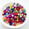 Material de cuentas para bricolaje, cuentas redondas de jade de imitación de cristal de 10 mm, cuentas de jade de imitación, cuentas sueltas, collar, cuentas decorativas