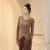 Ropa de Baile para Mujer 2025 Verano Nuevo Estilo Entrenamiento Corporal Manga Corta Negro Danza Clásica China Moderna Tops para Adultos