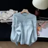 Cardigã de malha jacquard suave estilo coreano, nova moda outono e inverno, versátil com design de franjas, jaqueta suéter