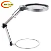 Lupa LED de Mesa Dobrável com Suporte Iluminado para Inspeção, Reparo, Gravação, Impressão, Leitura e Visualização de Livros
