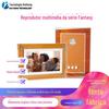 Global original laranja acrílico DIY moldura de foto eletrônica decoração de casa série de fantasia Foto player digital
