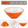 Tigela de Macarrão Bicolor de Melamina Comercial, Tigela de Sopa de Macarrão Caracol, Tigela Grande para Hot Pot Picante, Tigela de Arroz Pé de Porco, Tigela Especial para Loja de Macarrão