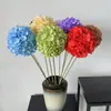 Flor Individual de Hortensia Artificial Decoración de Hotel Flor Falsa de Hortensia Hortensia Artificial Sostenida por la Novia Flor Artificial de Hortensia Individual