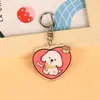 Llavero de Acrílico con Dibujo de Cachorro de Personalidad Ins, Colgante de Regalo Lindo, Accesorios Colgantes para Mochila Escolar de Estudiantes, Venta al por Mayor