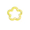 Arte de Cuentas Pintadas Cierre de Primavera Pintado a Mano Corona de Copo de Nieve Anillo de Primavera de Pétalos Llavero Accesorios DIY Anillo de Conexión de Aleación Venta al por Mayor