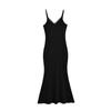 Vestido Sexy de Encaje con Tirantes Estilo Spice Girl Puro para Mujer Verano 2024 Cuello en V Profundo Ajustado a la Cadera
