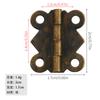 Bisagra de Mariposa Antigua Pequeña para Trasero Accesorios de Herrajes para Gabinete Bisagra de Encaje Bisagra Caja de Madera Bisagra de 90 Grados Bisagra de 180 Grados