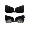 Lencería de Diosa Sujetador de Silicona Invisible Sujetador Push-Up sin Tirantes para Vestido de Novia Cubrepezones Transpirable sin Tirantes Sujetador Push-Up