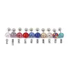 E-commerce Transfronteiriço da Amazon Aço Titânio Moda Coreana Revestido Bola Totalmente Cravejada de Diamante 6mm0.8 Agulha Joias para Piercing Brincos Brincos