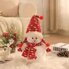 Decoração de boneco de neve de desenho animado de Natal boneca grande decoração de Natal layout de cena de vitrine de shopping
