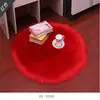 Tapete Peludo Tapete de Lã Sintética Tapete Redondo Capacho Branco Sala de Estar Quarto Janela de Canto Europeia Cobertor Dropshipping