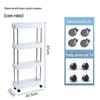 Rack de Armazenamento de Vão de Cozinha, Geladeira, Banheiro, Carrinho de Vão Multicamadas, Armazenamento de Vão Estreito Lateral Deslizante, Multifuncional