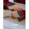 Novo Bracelete Estilo Chinês Moeda dos Cinco Imperadores Gelo Triturado para Mulheres, Estilo Nacional, Exquisito, Versátil, Fashion, Luxo Leve, Nicho, Joia de Alta Qualidade