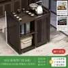 Mesa de Centro Móvil, Sala de Estar, Mesa de Té para el Hogar, Gabinete de Té Integrado para Preparar Té, Mesa Lateral para Sofá, Mesa de Mahjong, Estante para Té, Carrito de Té