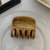 Pinza para el cabello de alta calidad con textura de madera de estilo coreano, horquilla de crisantemo, horquilla para la parte posterior del cabello, pinza de tiburón, cuerda para el cabello que combina con todo para otoño e invierno.