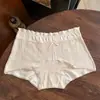 Pantaletas de Algodón Puro para Mujer con Entrepierna Extendida, Boxer Sin Costuras de Cintura Media Anti-Exposición Dos en Uno para Niñas