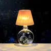 Bola de Cristal Tallada en 3D Transfronteriza Luz Nocturna Luminosa Lámpara de Mesa de Escritorio para Dormitorio Adornos Decorativos de Ambiente Regalo de Cumpleaños