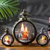 Decoraciones navideñas luz nocturna retro luminosa regalo ventana decoración de mesa accesorios estilo atmósfera lámpara