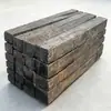 Dormentes antigos podem ser usados como bases para equipamentos e camas temporárias em canteiros de obras, oferecendo boa resistência ao desgaste.