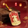 Shunxin Xuantan Deus da Riqueza Marcial Zhao Gongming Montado em um Tigre Relevo 3D Dupla Face Estilo Nacional Pingente Chaveiro Atacado