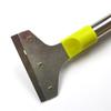 Tubo de acero inoxidable 38cm hoja cabeza de hierro 3 tornillos hoja de limpieza raspador de limpieza propiedad pequeña hoja publicitaria