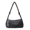 2026 Bolso de Hombro Individual Nuevo Elegante de Gran Capacidad Casual, Bolso Cruzado de Color Sólido Estilo Coreano con Patrón de Diamantes