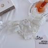 Ropa interior de encaje con nuevo patrón para mujer, sexy, transparente, de cintura baja, de tela hueca, súper hada, hermosa cadera, ligera, cómoda y transpirable