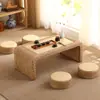 Mesa de Té Tatami de Ratán, Mesa de Té Pequeña, Repisa de Ventana de Balcón, Mesa de Té Sencilla para Mirador, Mesa Baja Estilo Japonés, Mesa Kang