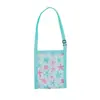Nueva Bolsa de Playa Infantil Estampada Bolsa de Concha Niñas Niños Bolso Cruzado de Malla Bolsa Pequeña