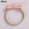Nuevos accesorios para el cabello europeos y americanos DIY anillo para el cabello de lazo de terciopelo de color sólido banda elástica de nailon sin irritación para la piel linda banda para el cabello de niñas