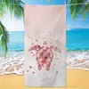 Temu dropshipping transfronterizo toalla de playa de fibra ultrafina con estampado nuevo de verano de tortuga toalla de secado rápido para la playa y el mar