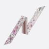 Otoño Nuevo 26 letras sarga floral estampado bufanda de seda fina cinta larga vintage decorativa corbata cinta para bolsa bufanda