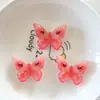 Mariposa Frutal Creativa Simulada Resina Accesorios Pequeños Mariposa Sandía Mariposa Fresa Hierba Componentes Pequeños DIY