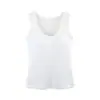 Camisola de Verano y Primavera para Mujer con Almohadillas, Diseño Integrado, Adelgazante, Adecuada para Usar por Dentro o por Fuera