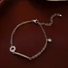 Pulseira com Pingente Oval de Zircônia Estilo Medieval, Exquisita, Fashion, Pulseira de Luxo, Tendência, Versátil, Joia de Nicho para Mulheres