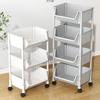Estantería de almacenamiento móvil para juguetes infantiles, carrito multicapa para el hogar con ruedas, estantería sencilla de suelo.