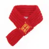 Bufanda de Año Nuevo para Mascotas, Bufanda de Punto Cálida de Invierno para Gatos, Decoración del Año del Caballo para Perros, Bufanda Roja Festiva # #
