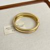 Pulsera Europea y Americana Nueva Larga Hueca de Metal Esmerilado para Mujer Pulsera Simple de Nicho de Alta Gama Pulsera de Personalidad
