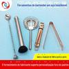 304 aço inoxidável cocktail ferramenta barra colher clipe de gelo triturador de gelo filtro de gelo barra de vinho conjunto terno
