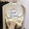 Top Básico de Manga Larga Casual De Rong para Niños Colección Otoño/Invierno 2026 Nuevo Top de Otoño para Niñas con Cuello Semi-Alto