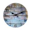 Fábrica de 16 pulgadas al por mayor explosiones transfronterizas reloj de pared retro de madera simple europeo reloj silencioso una generación de cabello