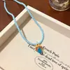 Collar de Cuentas de Hongo Colorido Dopamina para Mujer 2026 Nuevo Estilo Festivo Dulce Diseño de Nicho Accesorio de Cadena para Clavícula