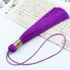 Fio de ouro 12 cm borla borla diy estilo artesanal marcador mochila de escola chaveiro caixa de presente ventilador pingente decoração ornamentos
