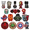 Pegatinas de Tela Bordadas de Personajes de Anime Marvel Vengadores Dibujo Animado Iron Man Ropa para Niños Sombrero Accesorios Bordados Pegatinas de Parche
